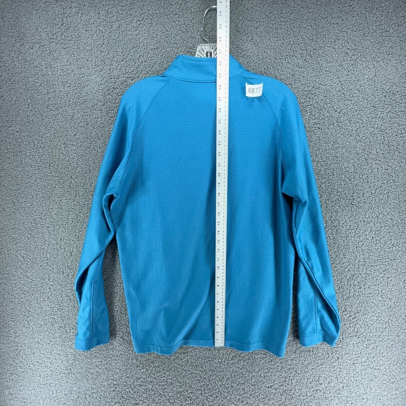 Under Armour 1/4 Zip Pullover Mens L Blue Athletic Long Sleeve Loose Fit Workout gallery