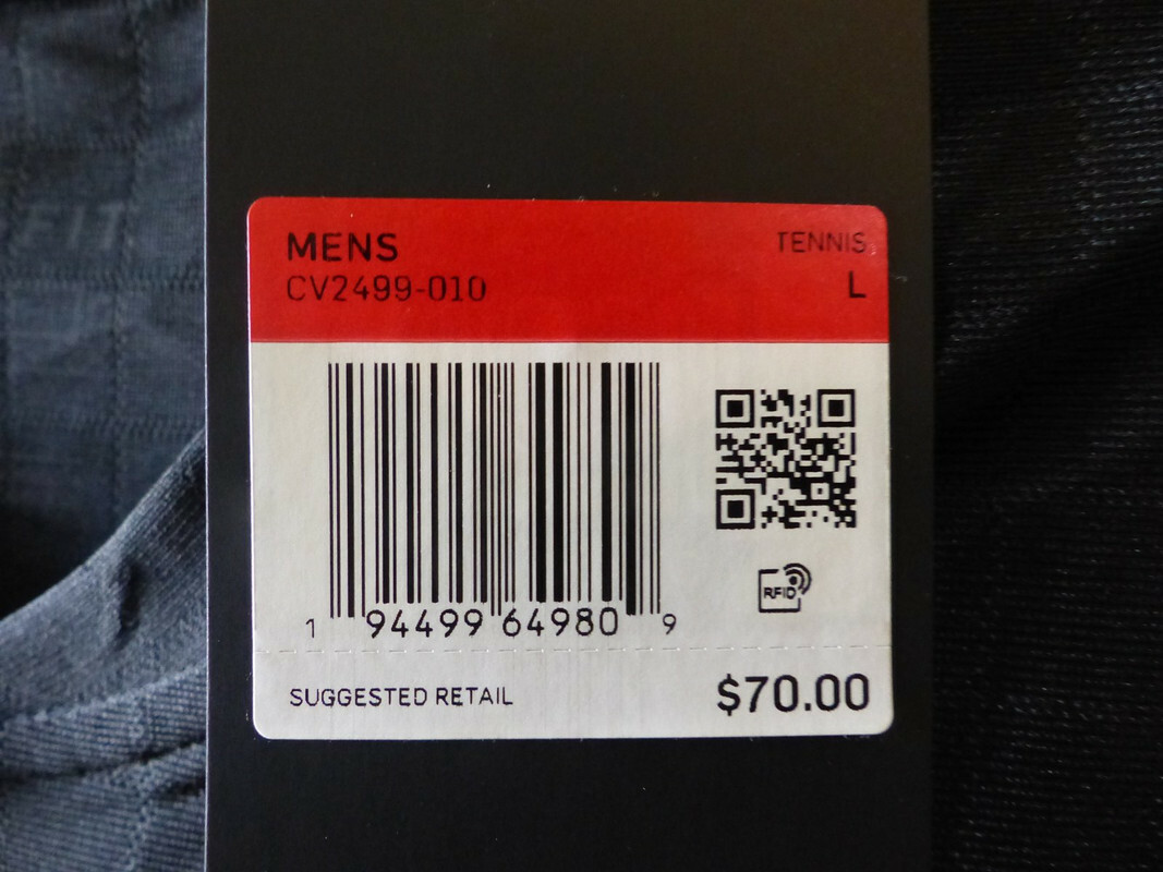 NIKE COURT DRIFIT MENS TENNIS POLO IN BLACK MENS SIZE LARGE CV2499-010 gallery