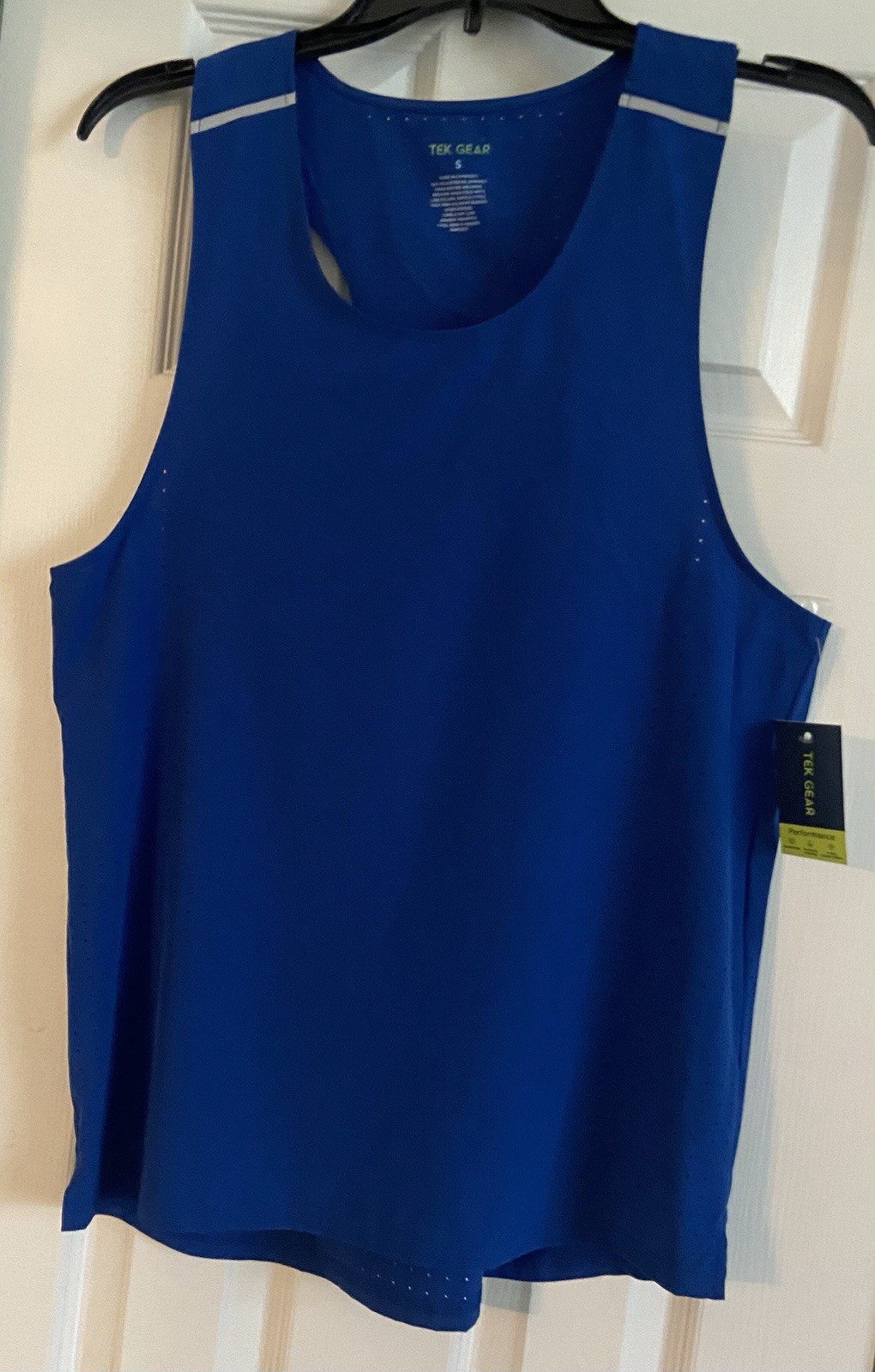 Men’s Tek Gear Performance Running Tank Top Blue Size S NWT gallery