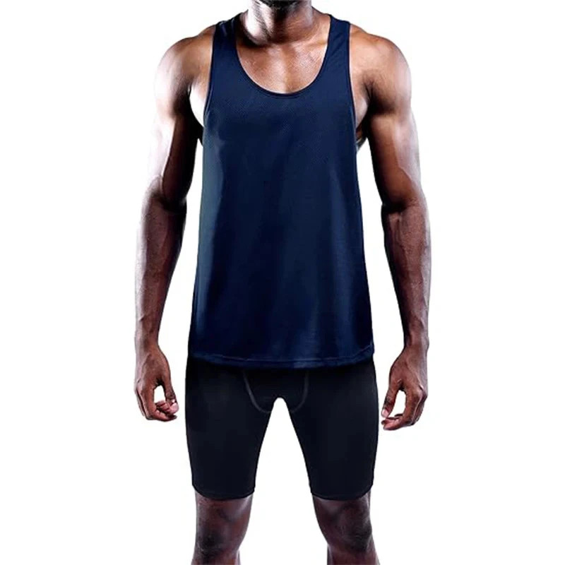 Running Tank Top Men Summer Sport Gym Vest Quick Dry Training Tanktop Workout gallery