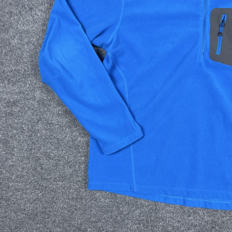 Eddie Bauer First Ascent Pullover Mens XL Blue Fleece 1/4 Zip Hiking Outdoor Top gallery