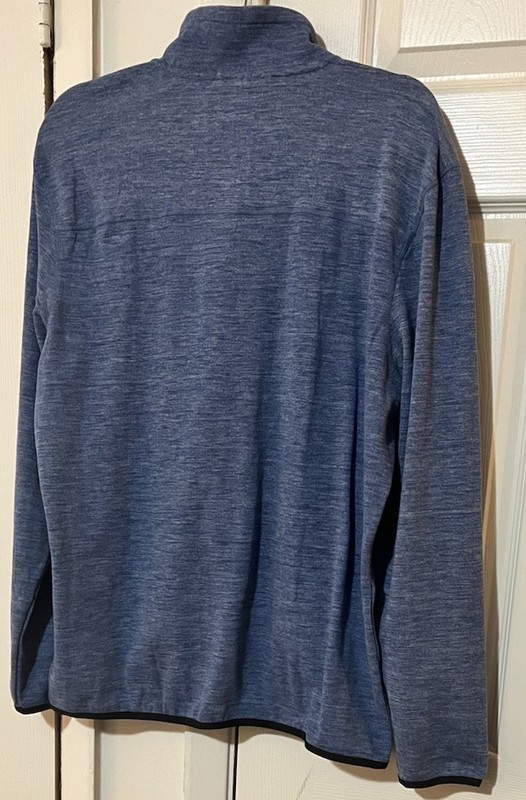 Avalanche Men's Quarter Zip Top Pullover Sweater 1/4 Zip Shirt Blue Medium gallery