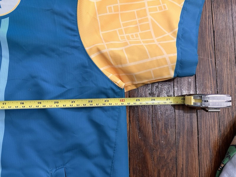 Men’s Medium 1/4 Zip Yellow and Blue Shirt gallery