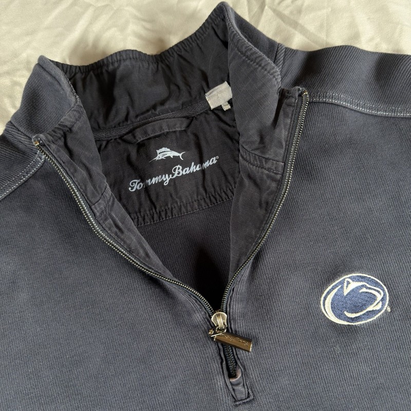 Tommy Bahama Penn State University Pullover Mens 1/4 Zip Size XL gallery