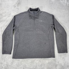 The North Face Pullover Mens Large Gordan Lyons Pullover Gray 1/4 Zip Fleece