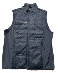 Under Armour Storm Full Zip Golf Vest W/ Sponsor. Mens XL. Blue. GoPro.