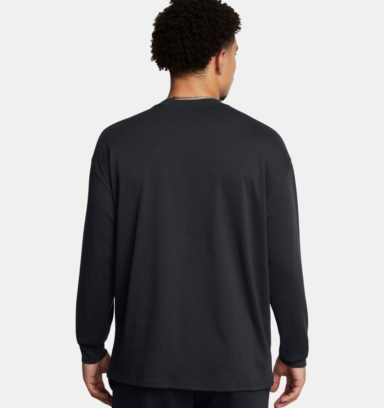 Under Armour Project Rock Cuffed Long Sleeve Shirt Men's Large Black 1386873 NWT gallery