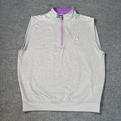 FootJoy Vest Mens Medium 1/4 Zip Pullover Golf Stretch Performance Nylon Blend