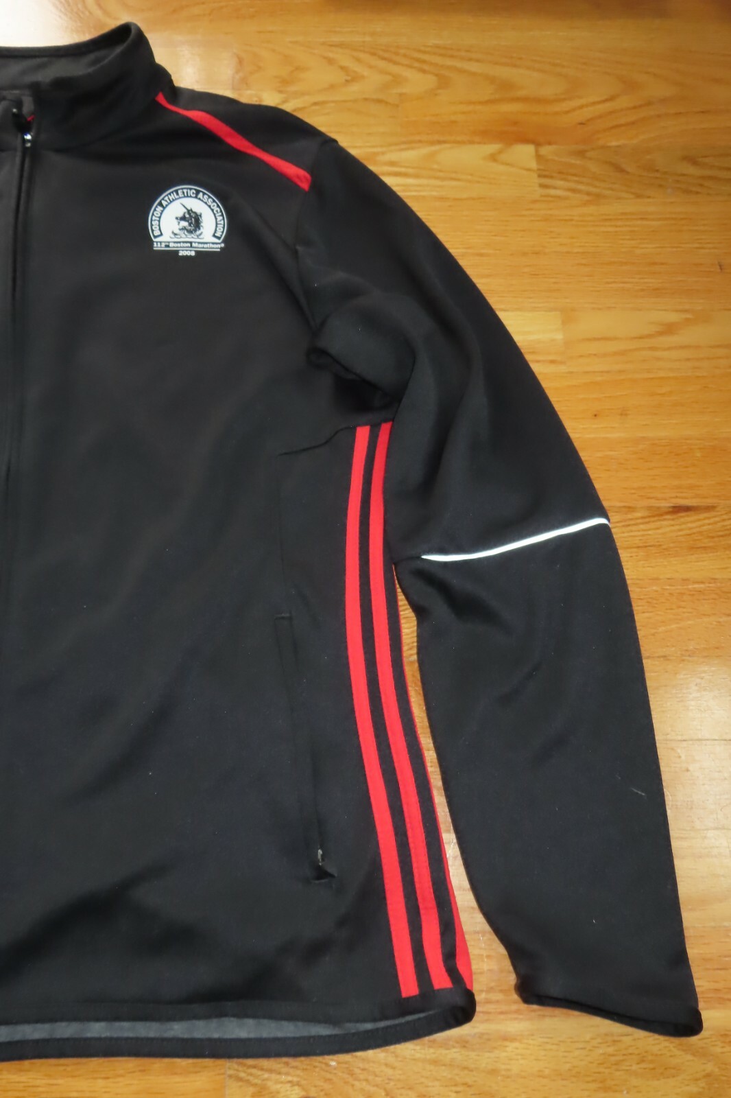 April 2008 Adidas 112th B.A.A. BOSTON MARATHON Zippered (XL) Warm-Up Jacket gallery