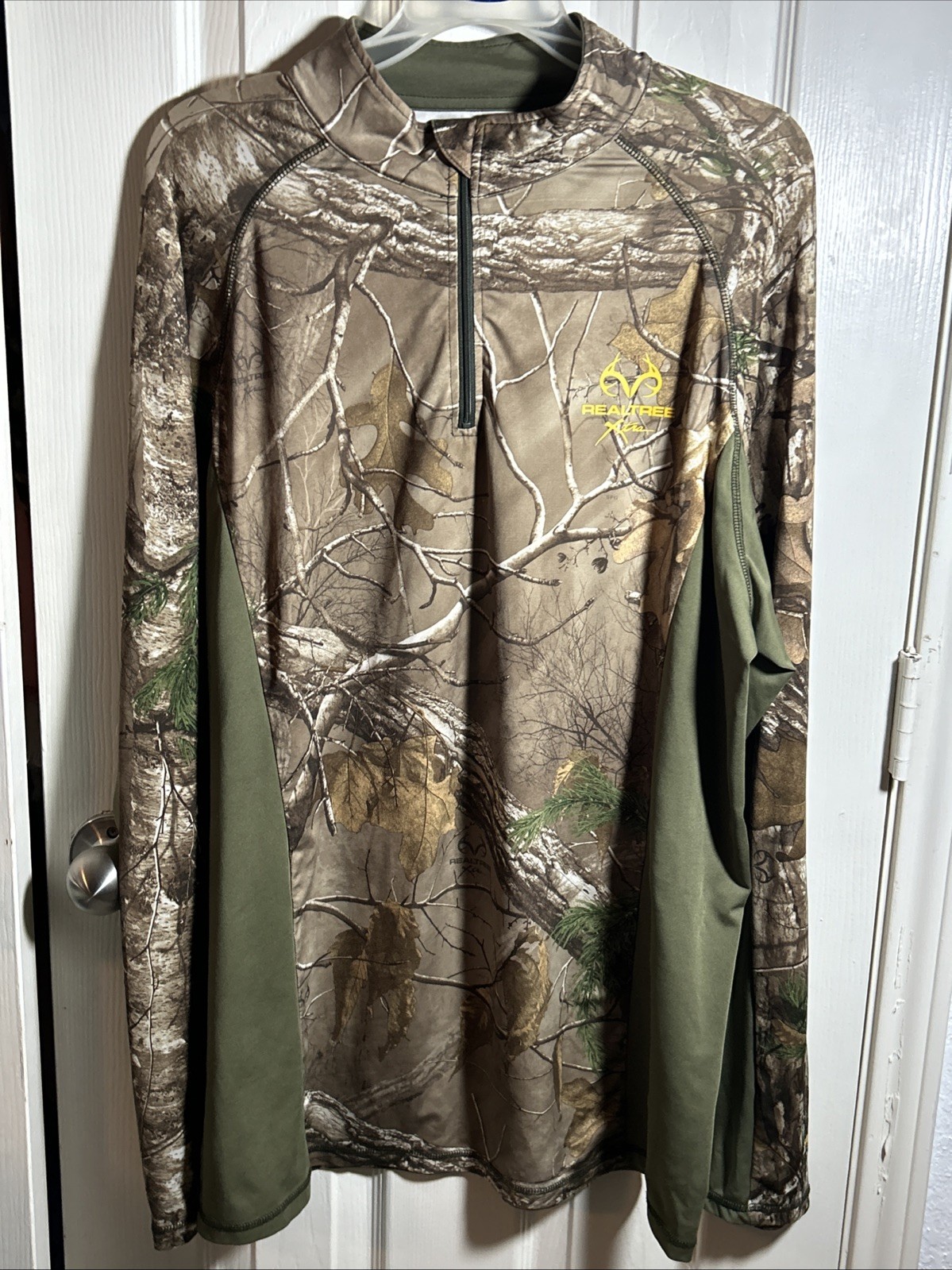 Realtree Xtra Mens 1/4 Zip Pullover Camo Mens Size ML PT5007 Shirt gallery