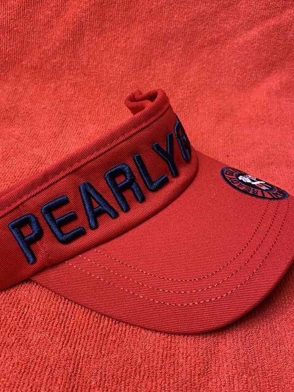 PEARLY GATES Ready Golf PG PGA Malbon EMBROIDERED Red Visor OSFM Golfer Tour gallery