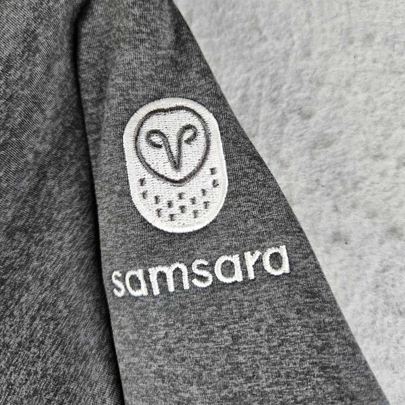 Marine Layer Samsara Pullover Mens XL Gray 1/4 Zip Long Sleeve Training Stretch gallery