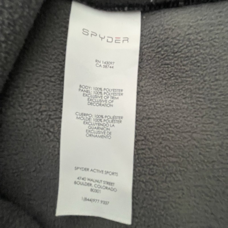 Spyder Pullover Mens Large Gray Black Half Zip Performance Fleece Ski Outdoor gallery