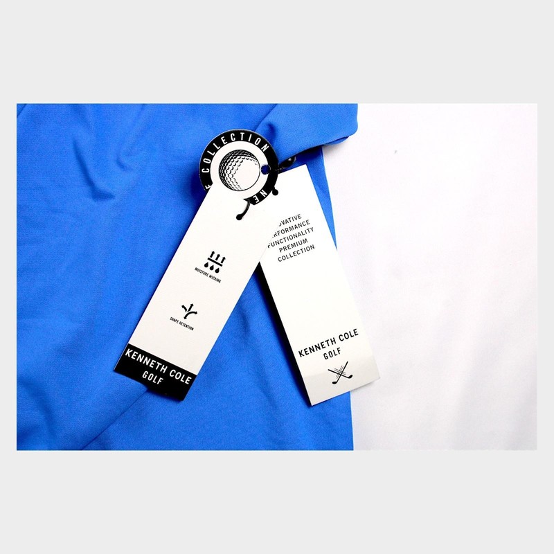 Kenneth Cole Golf Pullover Shirt Mens M Blue 1/4 Zip Performance Stretch $79 NEW gallery