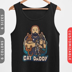 Personalized Custom Cat Dad Tank Top