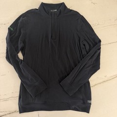 Travis Mathew Pullover Men’s Large Black Quarter Zip Golf Performance Pockets