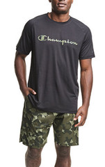 Champion Men City Sport Training T-Shirt Black Size S