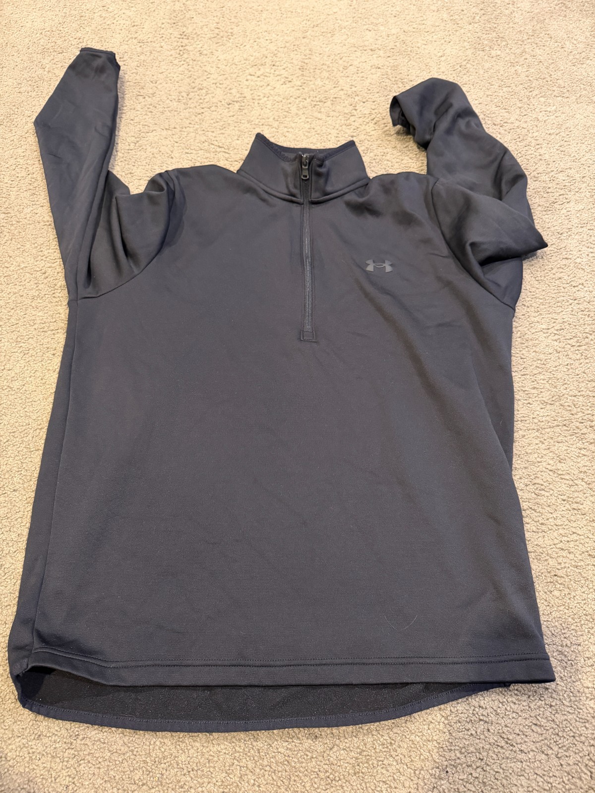 Under Armour Men’s Black Pullover Zip Up Long Sleeve Men’s Size Large gallery