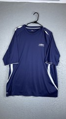 Umbro Shirt Mens 2XL Blue Short Sleeve Soccer Jersey Lightweight Performance Top