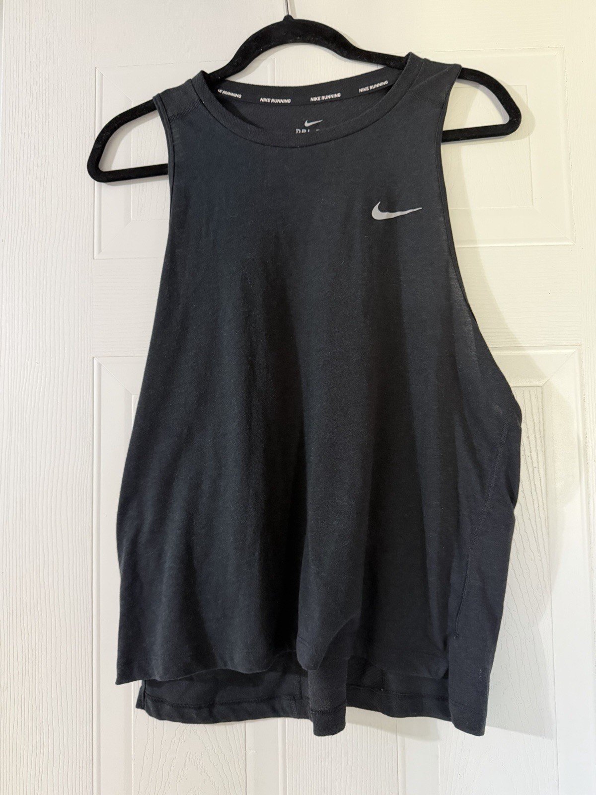 Nike Dri-FIT Tank Crew Neck Sleeveless Polyester Black womens XL gallery