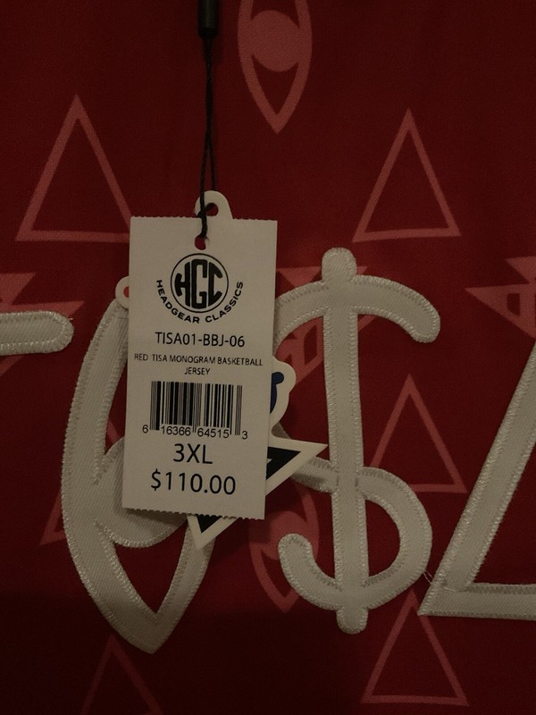 Headgear Classics NBA Youngboy Red TISA Monogram Jersey 3xl NEW MSRP $110 gallery