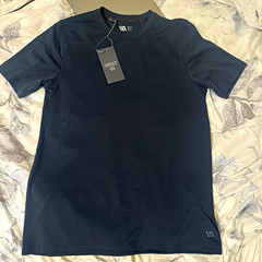 VRST Men’s Lightweight Solid Logo T-Shirt Short Sleeve Crew Neck Navy S