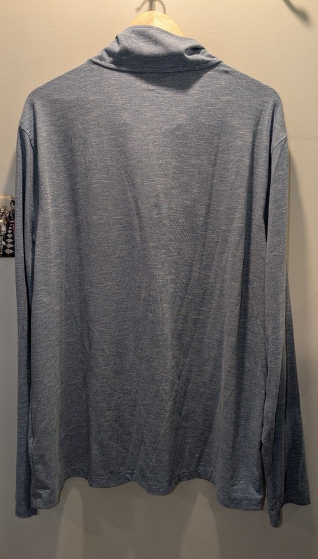 J.Crew Performance Quarter Zip Long Sleeve Stretch Size XXL Blue Pullover gallery