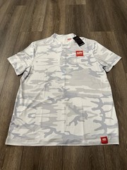 Selkirk Men’s Performance Pickleball Henley White Camo Shirt Brand New Sz Large