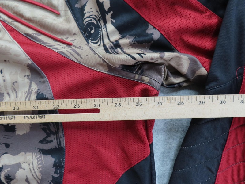 Dye Jersey Shirt Mens XL Red Camo Long Sleeve Padded Paintball Mesh Performance gallery