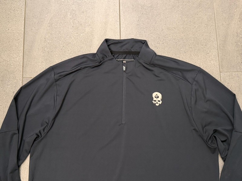 Zero Foxtrot Quarter Zip Men's Extra Large Black Pullover Performance Adult gallery