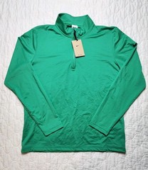Nike Victory Dri-FIT 1/2 Zip Golf Top Shirt Stadium Green Mens Size L FD5837-324