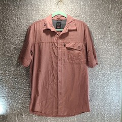 ATG Wrangler Performance M Shirt Short Sleeve Zip Pocket Button Up Outdoor