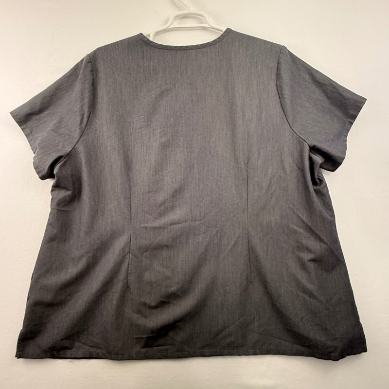 FIGS Catarina Technical Collection Scrub Top Men's 5XL Grey V-Neck Pocket gallery