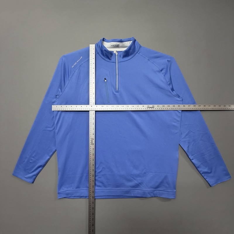 Peter Millar Blue Sea Verge Performance Quarter-Zip Golf Top Men XL MS25EK42 gallery