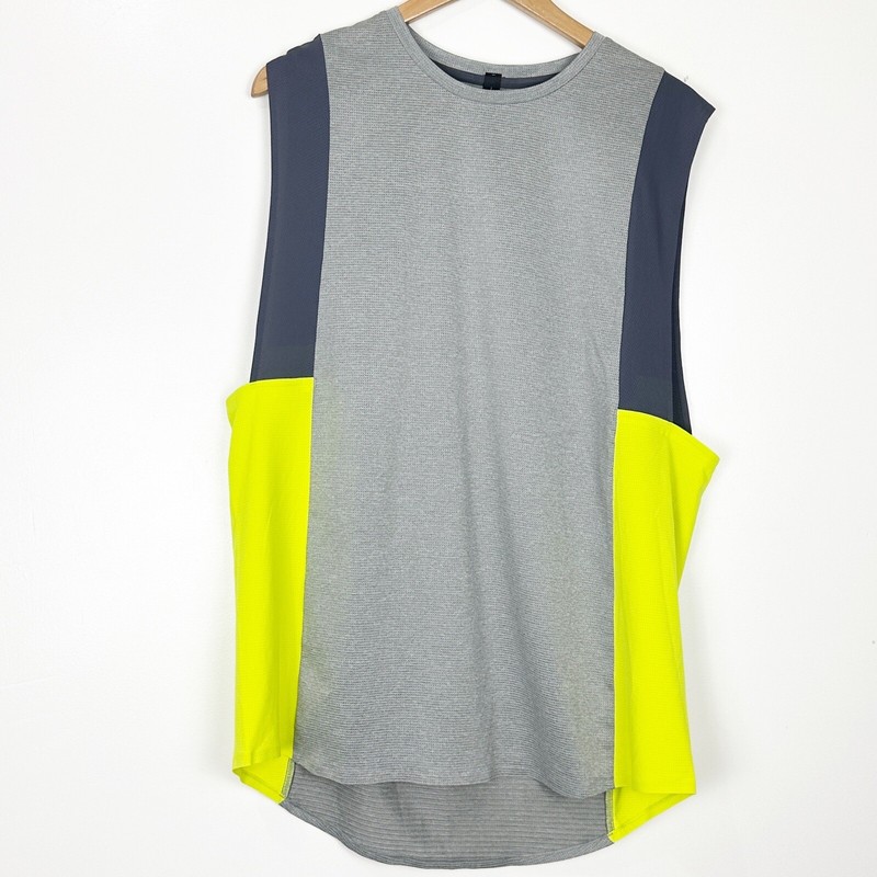 NWT Lululemon x Robert Geller Tank Reflective Neon Minimalist Tech Athletic Sz L gallery