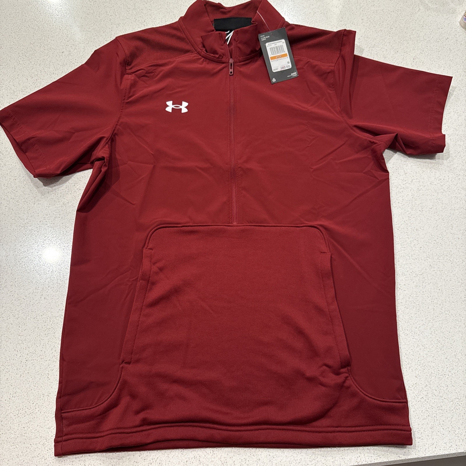 Under Armour Mens Motivate 2.0 Short Sleeve Shirt L Cardinal 1370375-609 gallery