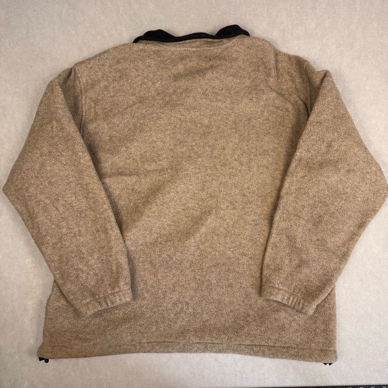 Vintage Eddie Bauer Polartec 1/2 Zip Fleece Beige Tan Mens XL Gorpcore gallery