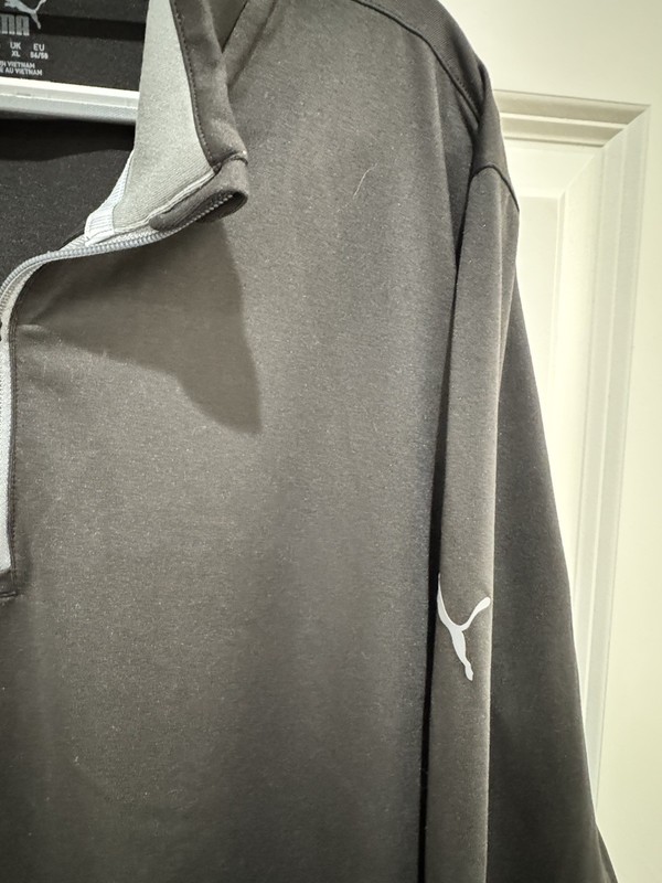 Puma quarter zip pullover dri-fit Men’s Long Sleeve Shirt Size L gallery
