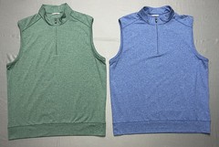 Lot of 2 Cutter & Buck CB Golf DryTec 1/4 Zip Vests 50 UPF Men’s Size Large EUC