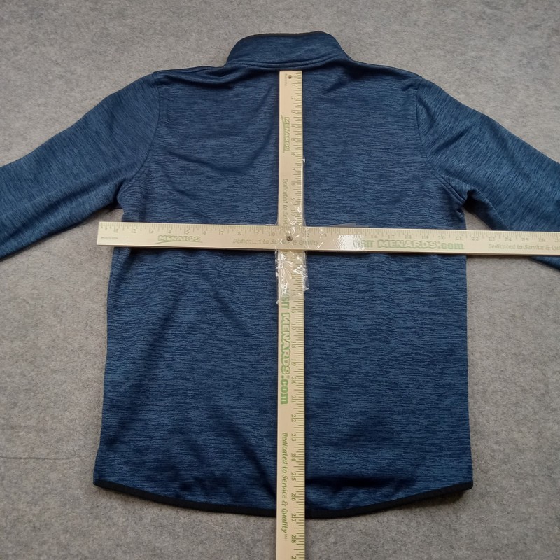Under Armour Pullover Mens Medium Blue ColdGear 1/4 Zip Long Sleeve Top 1357145 gallery