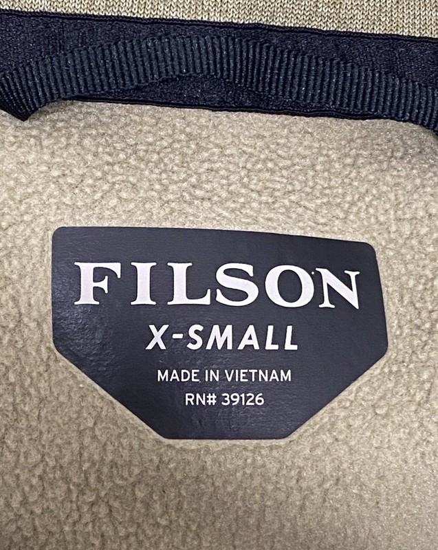 Filson Pullover Mens Orca Green Polartec Fleece 1/2 Zip Outdoor Layer X Small gallery