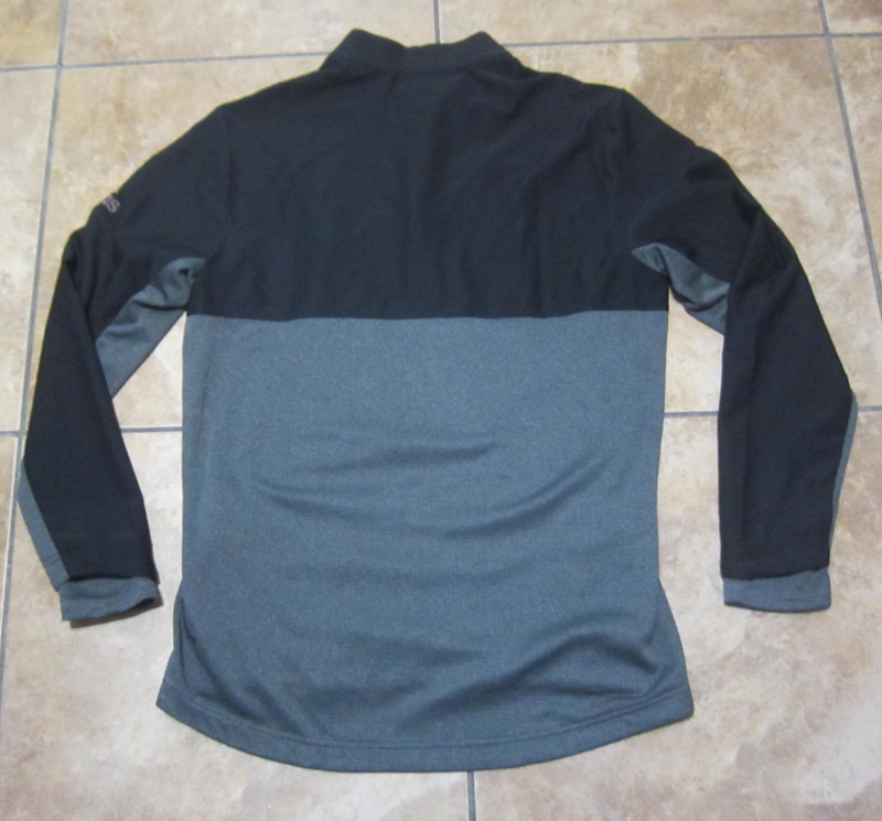 Adidas Golf 1/4 Zip Black and Gray Jacket Men's Medium Mock Neck New with Tag gallery