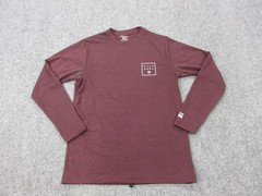 Billabong Surf Shirt Mens Small Red Long Sleeve UPF 50+ UV Protection Top