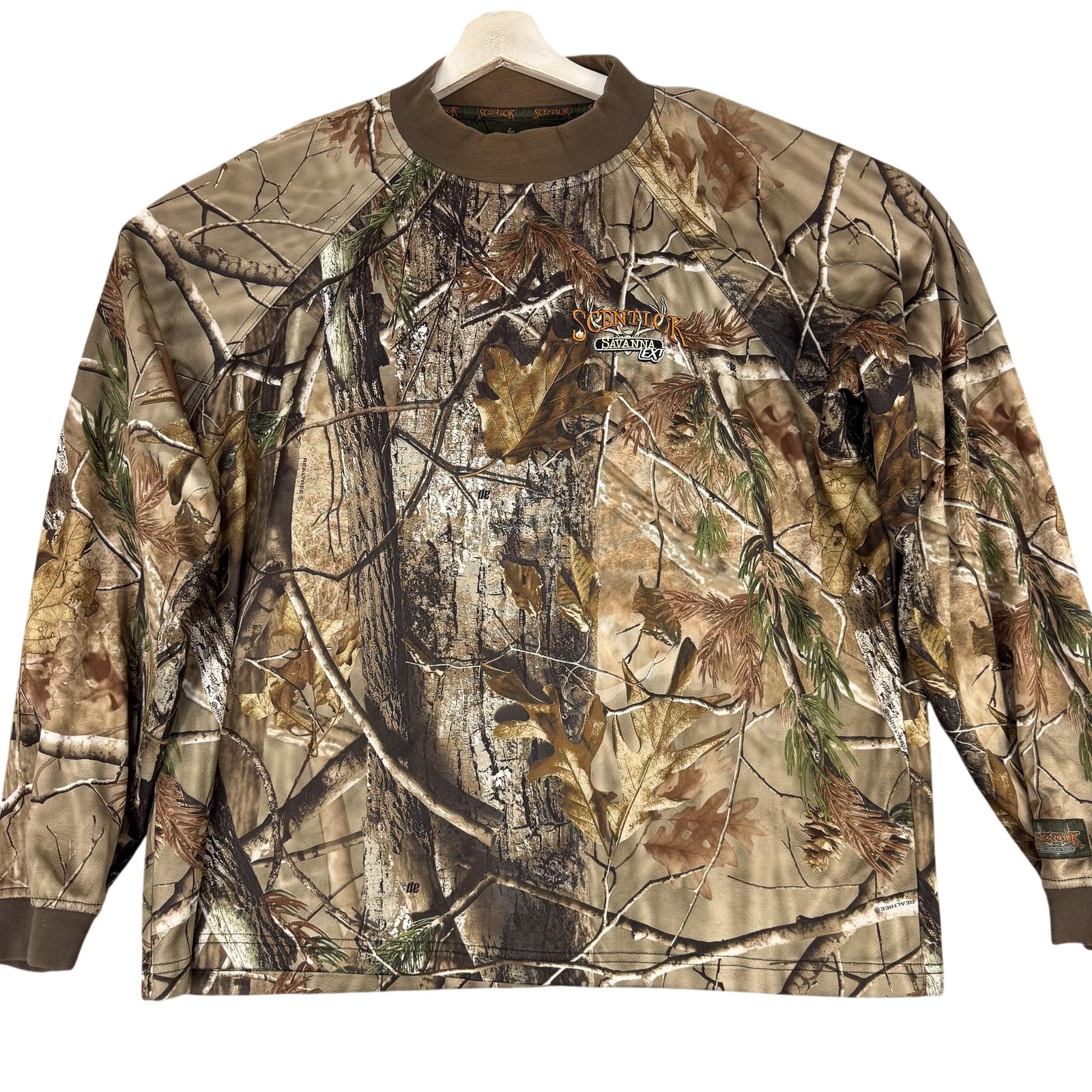 ScentLok Savanna EX Shirt Mens XL Brown Realtree Camo Long Sleeve Hunting gallery