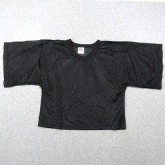 Vintage 90s Majestic Black Cropped Mesh Football Jersey S / M Made In USA 1990s