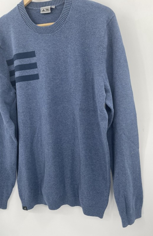 Adidas Men’s Medium Climate Proof Crew Neck Long Sleeve Pullover Sweater gallery