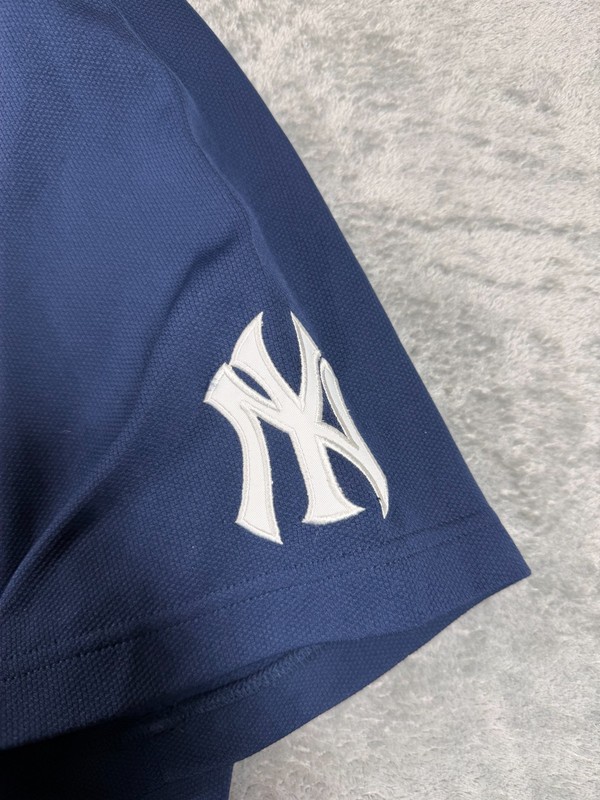 Nike Team MLB New York Yankees Jersey Men’s Large Blue Button Front NikeFIT gallery