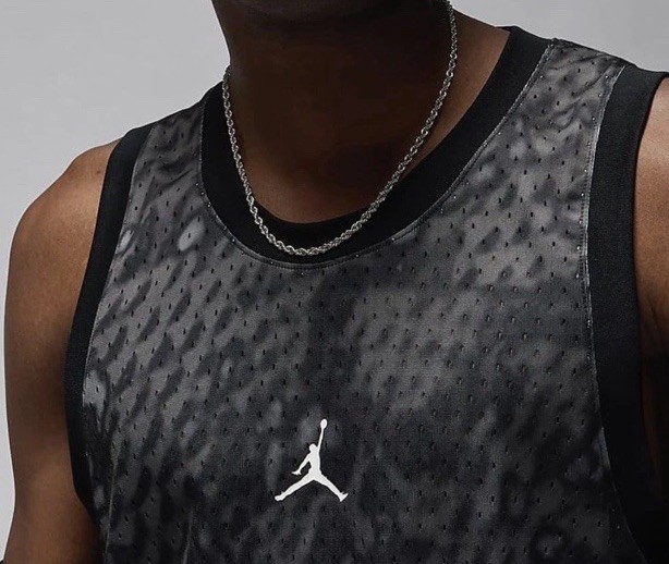 Nike Air Jordan Sport Dri-FIT Mesh Jersey Jumpman Black Sz Small FN5854-010 gallery
