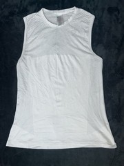 Gymshark Apex Seamless Tank Top Men’s Medium White Active Workout Gym Breathable