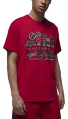 Nike Air Jordan Brand Rep 20 Logo’s Men’s Shirt ( Gym Red/Black) DX9599-687 RARE